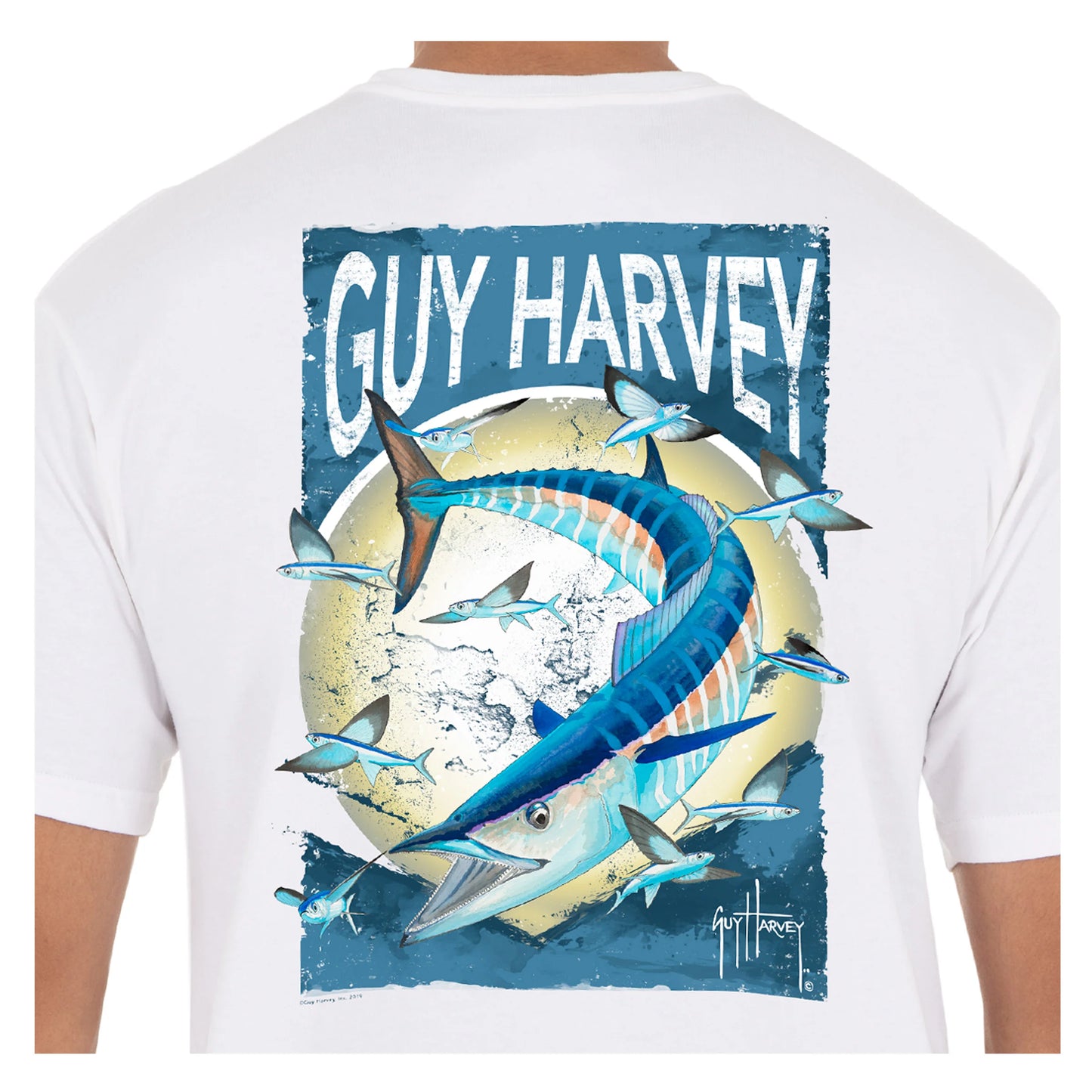 Guy Harvey Offshore Haul Wahoo Pocket T-Shirt
